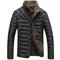 Winter Jacket Men's Fleece Thick Warm Jacket Parkas Men Padded Winter Coats Mens Clothing