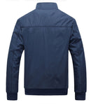 Printemps automne hommes veste homme pardessus décontracté solide mince veste Slim Fit col montant fermeture éclair hommes vestes manteau