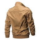 Spring Autumn Bomber Jacket Mens Military Army Workout Windbreaker Tactical Mens Jackets Coats