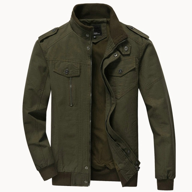 Spring Autumn Bomber Jacket Mens Military Army Workout Windbreaker Tactical Mens Jackets Coats